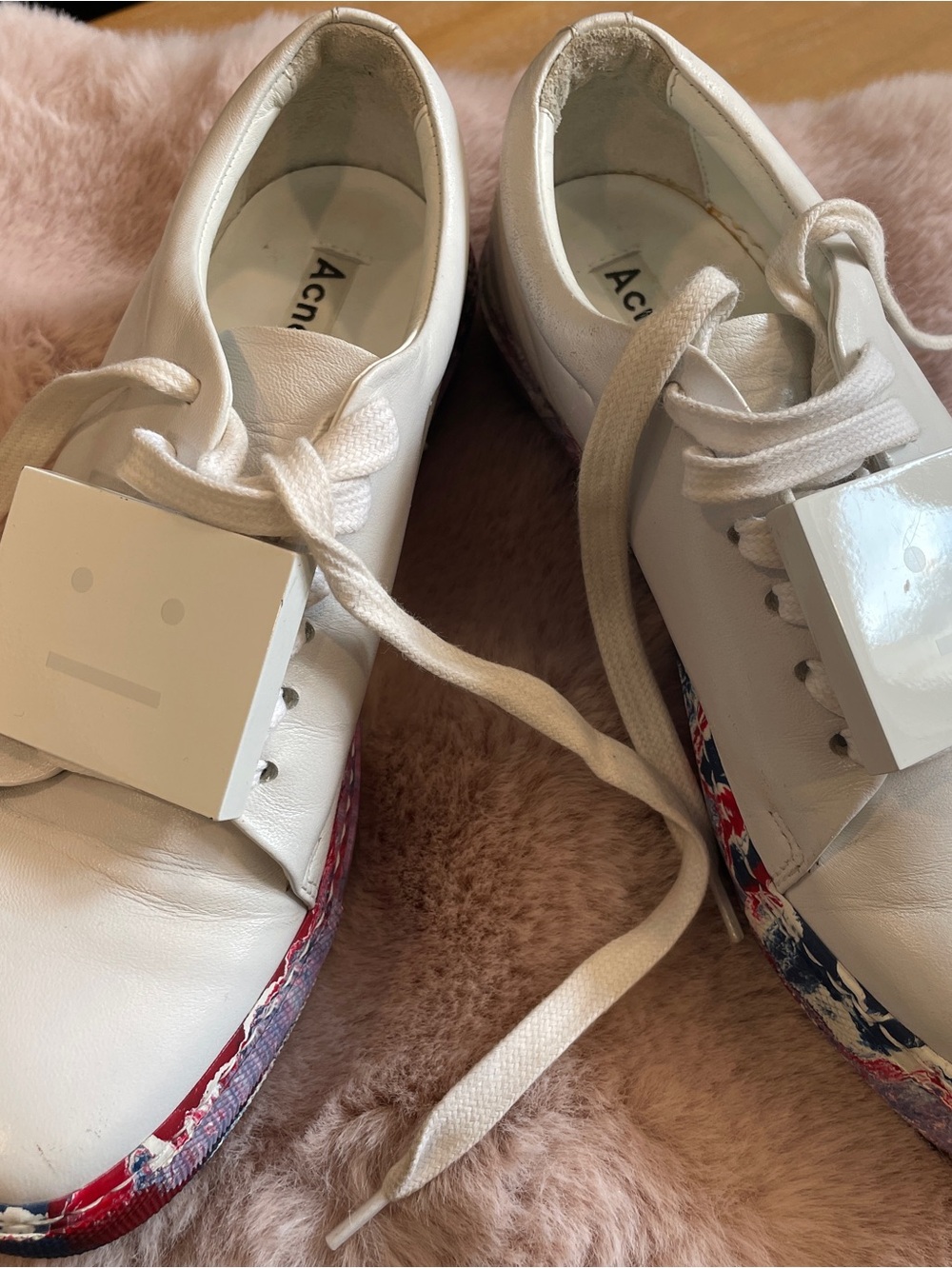 Adriana Oil leather sneakers from Acne Studios. Sold out everywhere! Unique